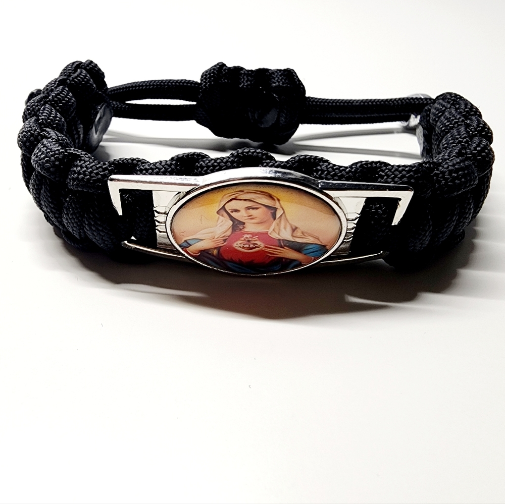 The Heart of Virgin Mary Catholic Adjustable Charm Bracelet Religion